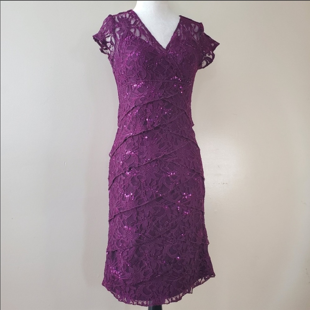Sequin and Lace Dress